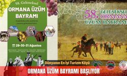 Dünyanın En İyi Turizm Köyü Ormana'da Üzüm Bayramı başlıyor
