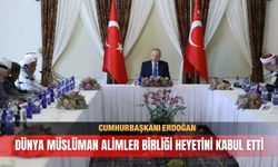 Cumhurbaşkanı Erdoğan, Dünya Müslüman Alimler Birliği heyetini kabul etti