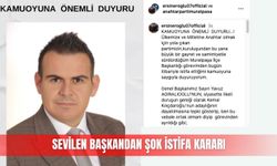 Sevilen başkandan şok istifa kararı