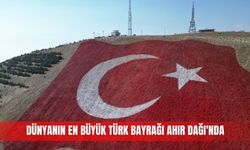 Dünyanın en büyük Türk bayrağı Ahır Dağı'nda