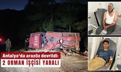 Antalya'da arazöz devrildi: 2 orman işçisi yaralı
