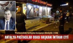 Antalya Pastacılar Odası Başkanı inti*har etti