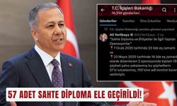 57 adet sahte diploma ele geçirildi!