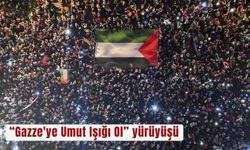 İstanbul'da “Gazze'ye Umut Işığı Ol” yürüyüşü