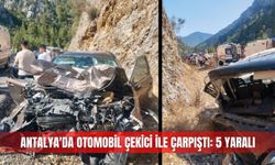 Antalya'da otomobil çekici ile çarpıştı: 5 yaralı