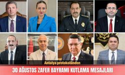 Antalya protokolünden Zafer Bayramı kutlama mesajları