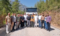 Dağdere yolunda asfalt serimi başladı