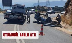 Otomobil takla attı