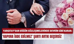 Yargıtay’dan düğün sözleşmelerinde devrim gibi karar: ‘Kapora iade edilmez’ şartı artık  geçersiz