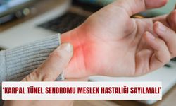 ‘Karpal tünel sendromu meslek hastalığı sayılmalı’