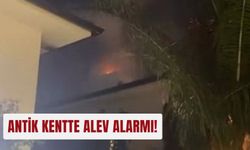 Antik kentte alev alarmı!