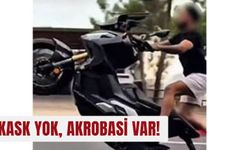 Kask yok, akrobasi var!