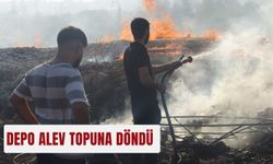 Depo alev topuna döndü