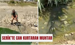 Serik’te can kurtaran muhtar