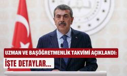 Uzman ve başöğretmenlik takvimi açıklandı: İşte detaylar…