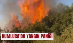 Kumluca'da yangın paniği