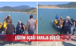 Eğitim uçağı baraja düştü!
