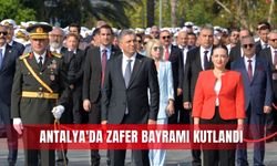 Antalya'da Zafer Bayramı kutlandı