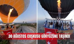30 Ağustos coşkusu gökyüzüne taşındı