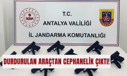 Durdurulan araçtan cephanelik çıktı!