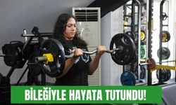 Bileğiyle hayata tutundu