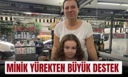 Minik yürekten büyük destek