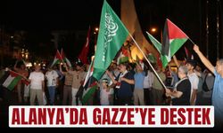 Alanya’da Gazze’ye destek