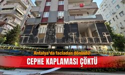 Antalya’da faciadan dönüldü: Cephe kaplaması çöktü