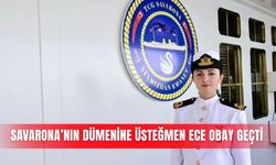 Savarona’nın dümenine Üsteğmen Ece Obay geçti