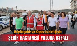 Büyükşehir ve Kepez iş birliğiyle Şehir Hastanesi yoluna asfalt