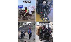 Afet gönüllüsüne sıfır motosiklet