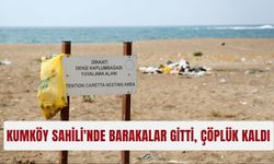Kumköy Sahili'nde barakalar gitti, çöplük kaldı