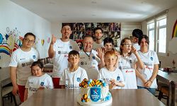 Özel sporculara basketbol sevinci