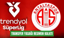 Antalyaspor’un transfer yasağı resmen kalktı