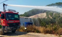 Kumluca'da yangın