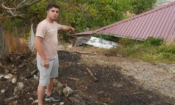 Evler metreler kala kül olmaktan kurtarılmış