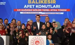 Sındırgı'da deprem konutlarının temeli atıldı