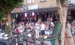 Alanya'da esnafla turistler arasında taşlı sopalı kavga