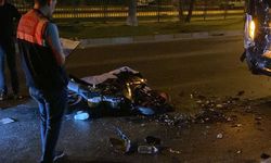 Otomobille çarpışan motosikletin sürücüsü hayatını kaybetti