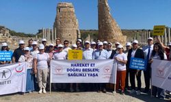 Perge’de sağlık için yürüdüler