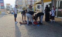 Manavgat’ta motosiklet kazası: Metrelerce savruldu