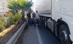 Tır ile çarpışan bisikletli yaralandı