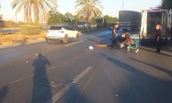 Otomobille çarpışan motosikletin sürücüsü yaralandı