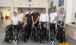 Hayırsever aileden 8 adet tekerlekli sandalye desteği