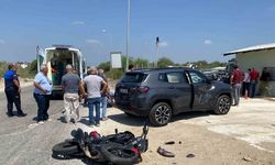Serik’te cip ile motosiklet çarpıştı: 1 yaralı