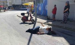 Yola dökülen sıvı madde kaza yaptırdı: 1 yaralı