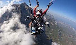 Kemer'de 2 bin 365 metreden engellere meydan okudu