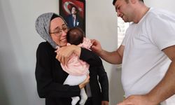 Antalya'da evlat özlemi çeken aileye büyük mutluluk