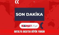 Antalya Aksu'da büyük yangın!