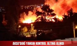 Aksu'daki yangın kontrol altına alındı